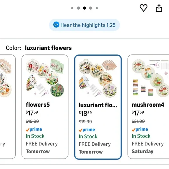 Embroidery Hoop Kits - 5 kits - Picture 4 of 9